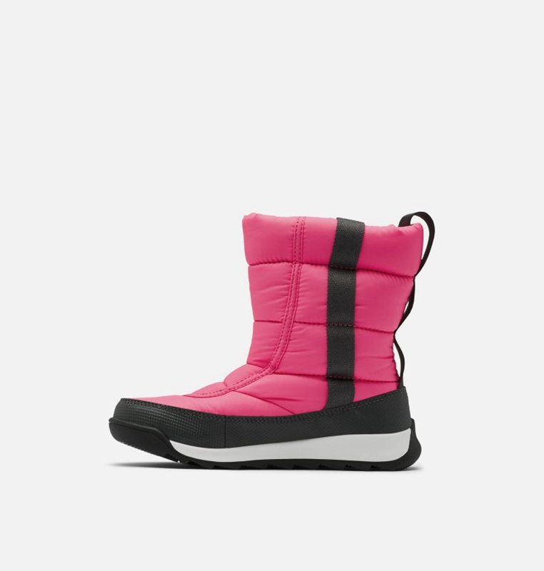 Kids Snow Boots Pink/Black - Sorel Youth Whitney™ II Puffy Mid - 719-PLBETX